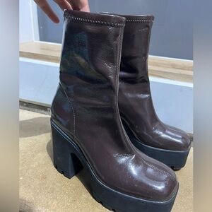 Call it spring chunky boots